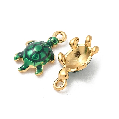 304 Stainless Steel Enamel Pendants STAS-I351-22G-01-1