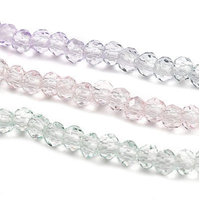 Transparent Painted Glass Beads Strands X-DGLA-A034-T2mm-A23-1