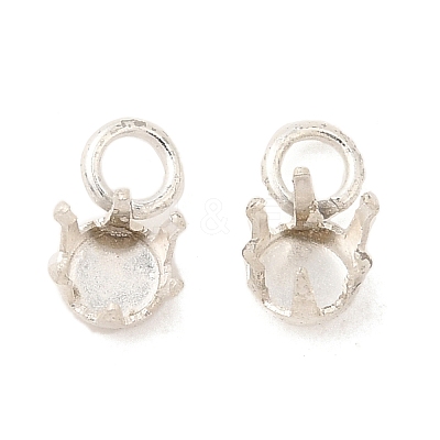 Ion Plating(IP) 304 Stainless Steel Charms Rhinestone Claw Settings STAS-U025-02A-S-1