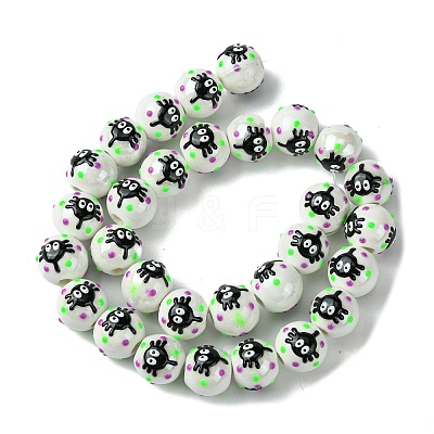 Handmade Porcelain Beads Strands PORC-A025-01F-1