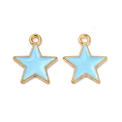 Alloy Enamel Pendants ENAM-C005-01G-02-1
