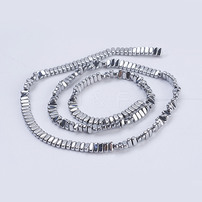 Electroplate Non-magnetic Synthetic Hematite Beads Strands G-J382-2x4x2mm-A06-1