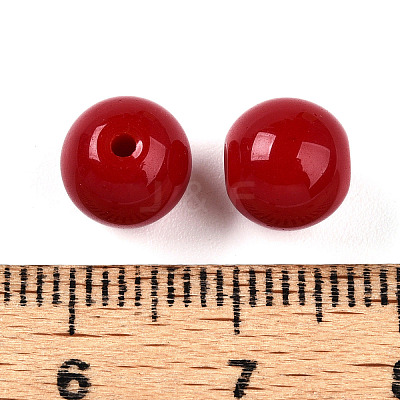 Opaque Solid Color Glass Beads X1-GLAA-N007-8mm-A03-1