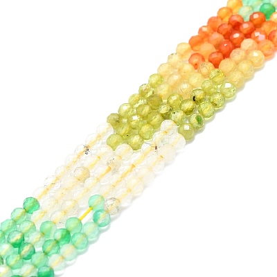 Natural Mixed Gemstone Beads Strands G-P457-A02-10-1