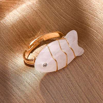 Gemstone Rings RJEW-P161-01G-M-1