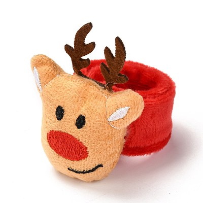 Christmas Slap Bracelets BJEW-B012-02-1