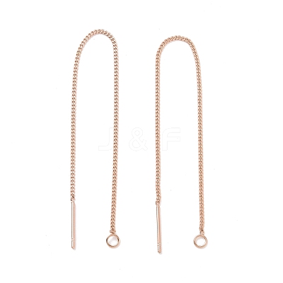 Ion Plating(IP) 304 Stainless Steel Stud Earring Finding STAS-E161-07RG-1