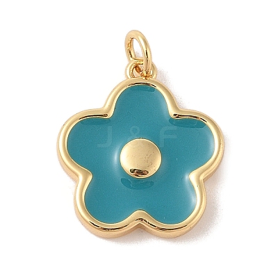 Rack Plating Brass Enamel Pendants KK-Z047-02-RS-1