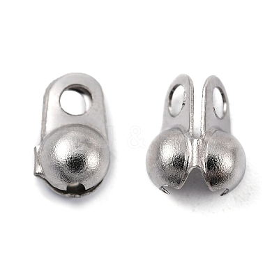 Tarnish Resistant 304 Stainless Steel Bead Tips STAS-R063-22-1