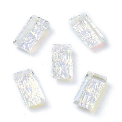 Embossed Glass Rhinestone Pendants GLAA-J101-07A-001AB-1