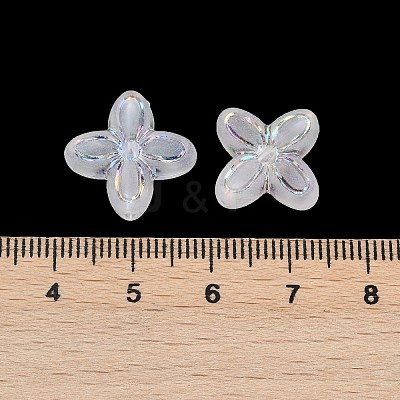 Frosted Transparent Acrylic Beads X1-OACR-P029-09B-05-1