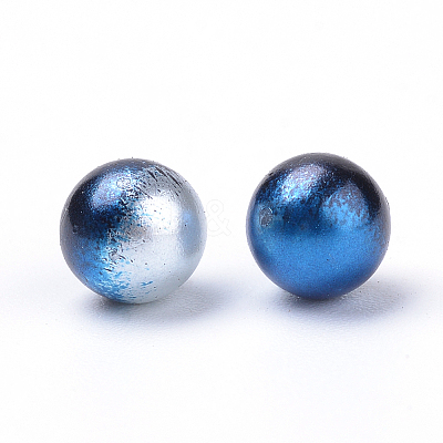 Rainbow Acrylic Imitation Pearl Beads OACR-R065-5mm-A11-1