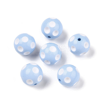Bubblegum Opaque Acrylic Round Beads MACR-R527-20mm-15-1-1