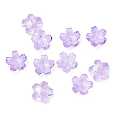 Dyed & Heated Glass Bead Caps GLAA-Z019-03P-1