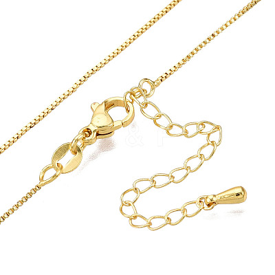 Brass Box Chain Necklaces for Women NJEW-G084-12LG-1