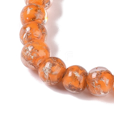 Handmade Gold Sand Lampwork Beads LAMP-Z009-01F-1