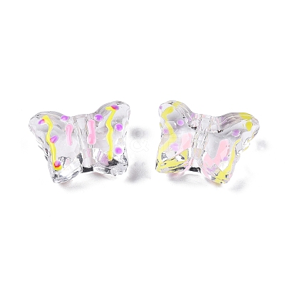 Transparent Acrylic Enamel Beads TACR-G040-05A-1