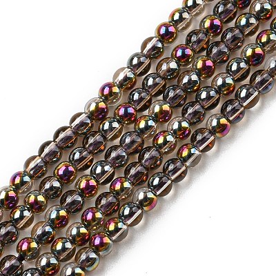 Electroplate Glass Beads Strands EGLA-K014-A-HP01-1
