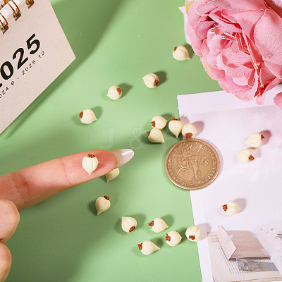 20Pcs Resin Simulation Garlic Model AJEW-CA0004-64-1