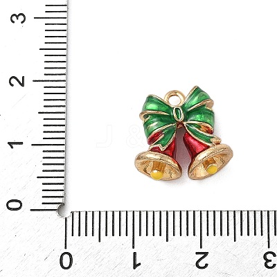 Christmas Alloy Enamel Pendants ENAM-F156-01G-02-1