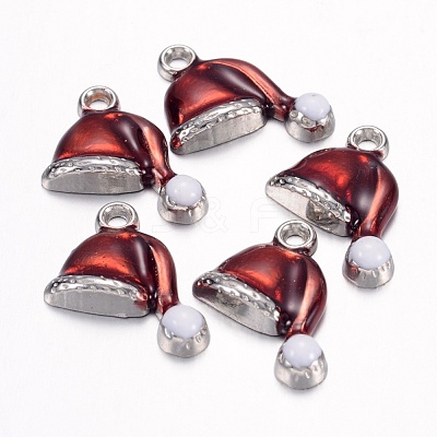 Brass Enamel Pendants X-KK-Q217-1-FF-1
