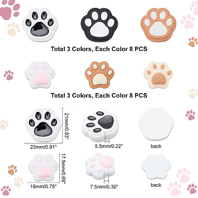 48Pcs 2 Style Resin Cabochons RESI-PH0001-48-1