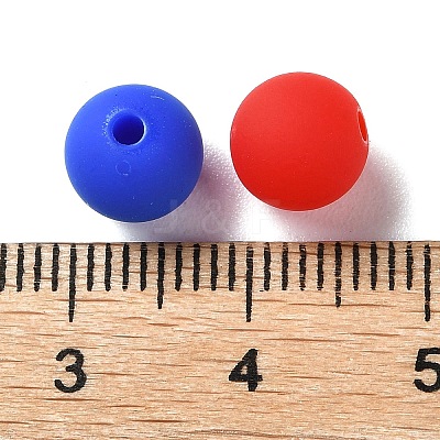 Rubberized Style Imitated Silicone Acrylic Beads X1-MACR-D029-01D-1