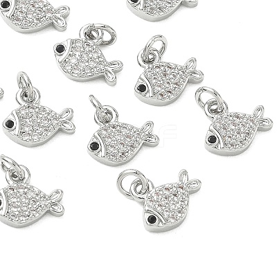 SHEGRACE Brass Micro Pave Cubic Zirconia Pendants XGRQ3D389-488P-1
