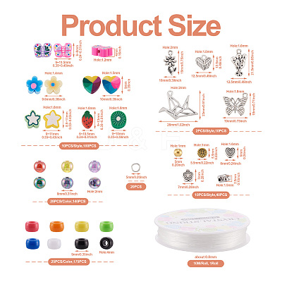 DIY Fruit Bracelet Making Kit DIY-TA0008-96-1