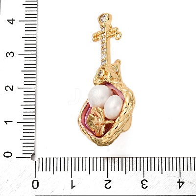 Brass Twister Clasps KK-A256-03G-1