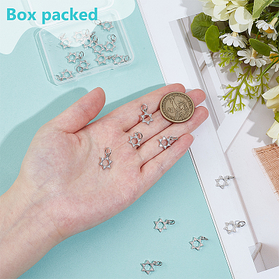 20Pcs Brass Micro Pave Clear Cubic Zirconia Charms KK-BC0015-34P-1