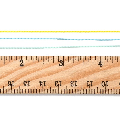 5 Rolls 5 Colors Round Waxed Polyester Cord YC-FS0001-02A-1