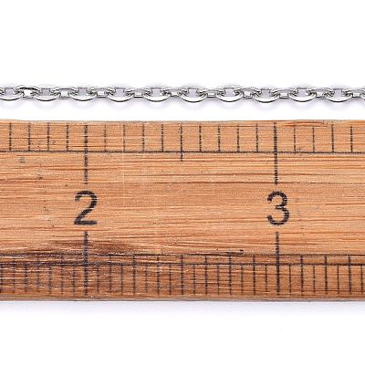 Tarnish Resistant 304 Stainless Steel Cable Chains CHS-K002-02-3mm-1