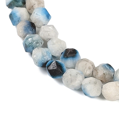 Natural Blue Ice Glacierite Stone Beads Strands G-B092-A01-01-1