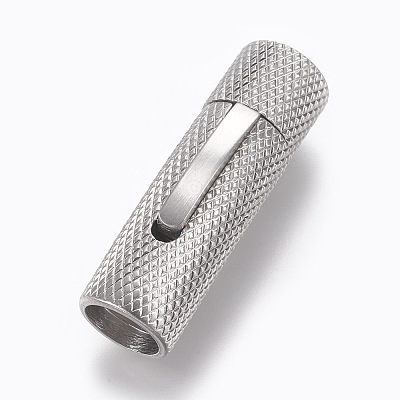 304 Stainless Steel Bayonet Clasps STAS-O114-040A-MP-1