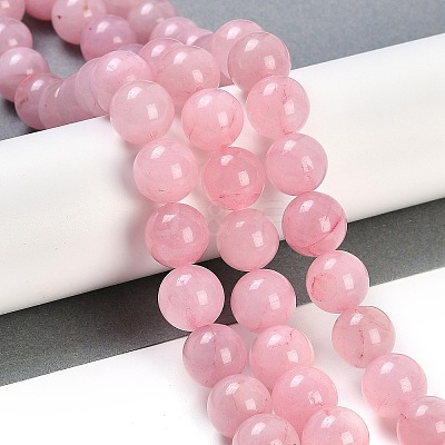 Natural Rose Quartz Beads Strands G-F591-04-14MM-1