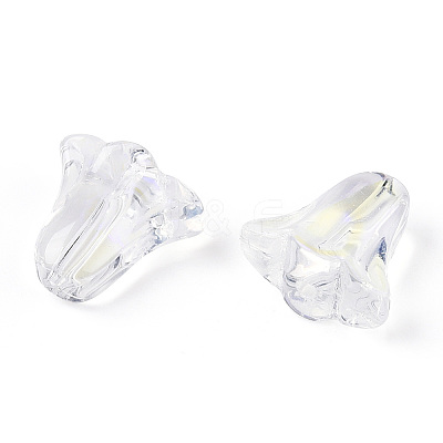 Transparent Electroplate Glass Beads EGLA-N012-03-1