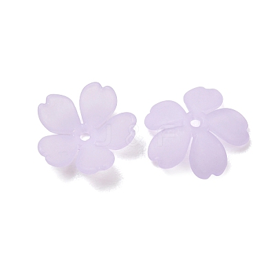 Frosted Acrylic Bead Caps AC-CBA1E6C-08D-1