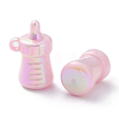 UV Plating Rainbow Iridescent Acrylic Pendants OACR-F008-01-1