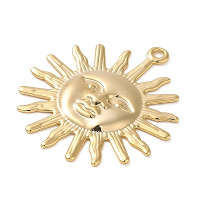 Brass Pendants KK-O100-06G-1