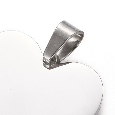 Tarnish Resistant 304 Stainless Steel Pendants STAS-F214-02P-1