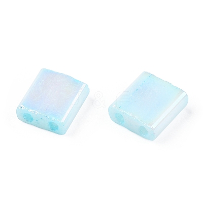2-Hole Opaque Glass Seed Beads SEED-S023-28C-07-1