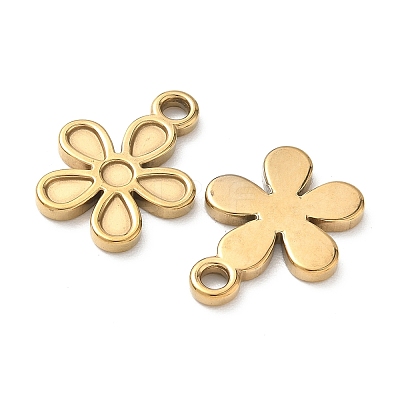 304 Stainless Steel Pendant Cabochon Settings for Enamel STAS-H240-35G-02-1