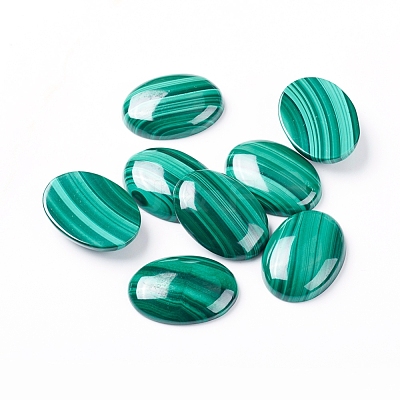 Natural Malachite Cabochons X-G-E557-03K-1