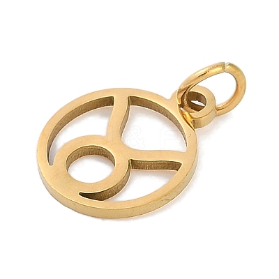 Ion Plating(IP) 304 Stainless Steel Charms STAS-R135-05G-05-1