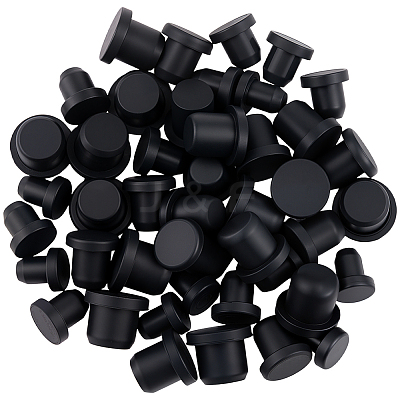 50Pcs 5 Styles Silicone Hole Plugs AJEW-GF0011-62H-1