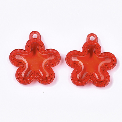 Transparent Acrylic Pendants TACR-S133-078-1