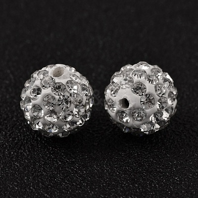 Pave Disco Ball Beads RB-Q195-10mm-001-1