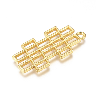 Zinc Alloy Open Back Bezel Pendants PALLOY-G274-01G-1