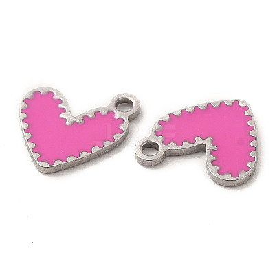 304 Stainless Steel Enamel Pendants STAS-M308-14P-01-1